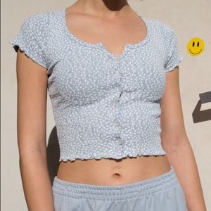 bnwot brandy melville blue floral zelly